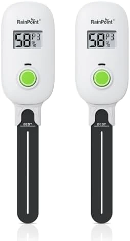 Light-Driven Thermo-Hygrometer & Smart Digital Wireless Soil Moisture Meter Kit — Soil Moisture Sensor, RainPoint