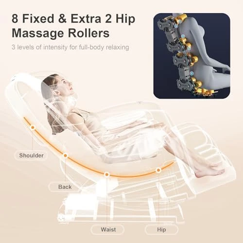 Massage Chair Full Body, Zero Gravity with 10 Fix Rollers — Massage Chairs, FURNIMAT