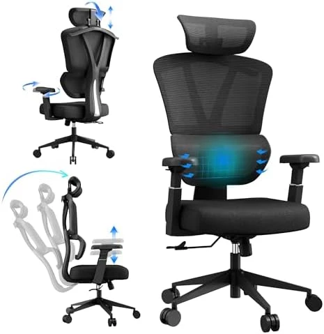Mesh High Back Ergonomic Office Chair — Smart Chairs, BIKIGIRL