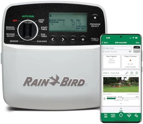 Program-Based Indoor Irrigation Controller/Timer, WiFi Ready, 6-Zone/Station — Irrigation System, Rain Bird
