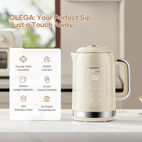 Smart Kettle with Temperature Control — Electric Kettle, OLEGA