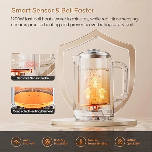Smart Kettle with Temperature Control — Electric Kettle, OLEGA