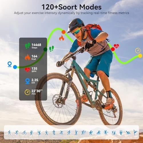 Smart Watch with 1.83" HD Touch Screen, Bluetooth Call — Fitness Tracker, Jacoosa