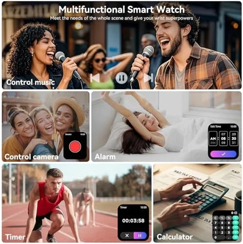 Smart Watch with 1.83" HD Touch Screen, Bluetooth Call — Fitness Tracker, Jacoosa