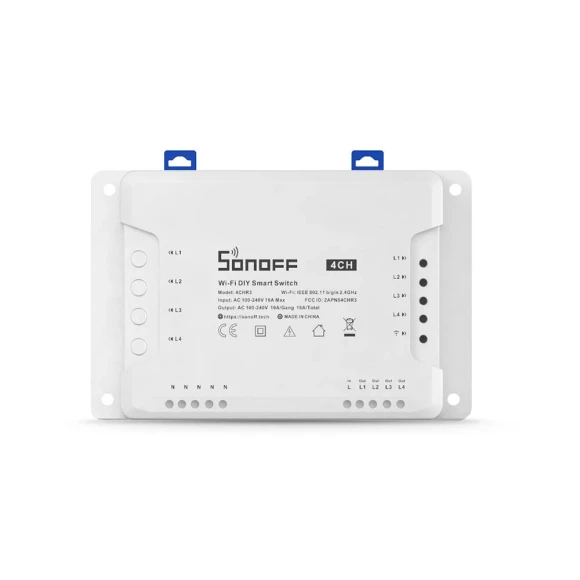 WiFi Smart Switch with 4 Gang Control — Smart Plug, Sonoff