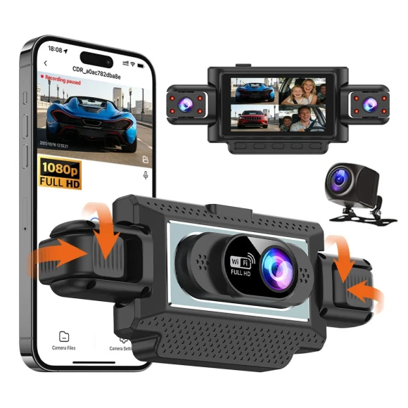 4 Lens Car DVR Camera Dashcam — Dash Cam