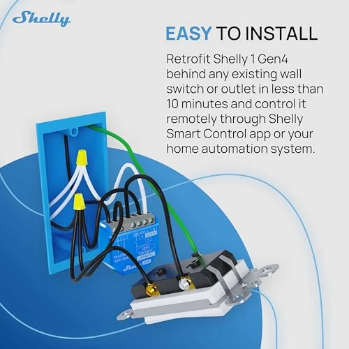 1 Gen4 Wi-Fi, Zigbee & Matter Smart Relay Switch with Dry Contacts, 1-Channel 16A — Smart Switch, Shelly