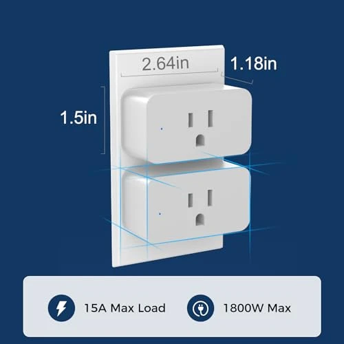 4 Pack Smart Plugs with WiFi and Bluetooth — Smart Plug, MMU