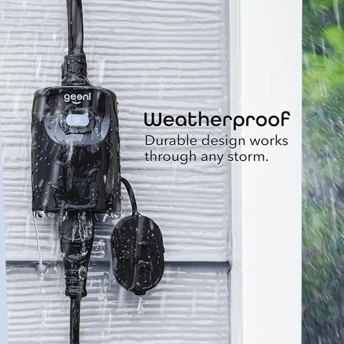 Indoor/Outdoor Smart Plug Weatherproof, 1 Socket Wireless Remote Control and Timer — Smart Plug, Geeni