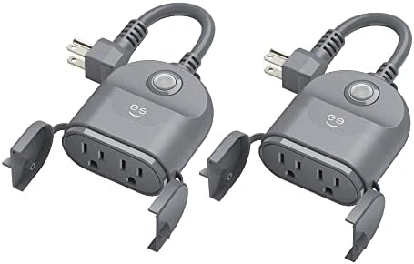 Indoor/Outdoor Smart Plug Weatherproof, 1 Socket Wireless Remote Control and Timer — Smart Plug, Geeni