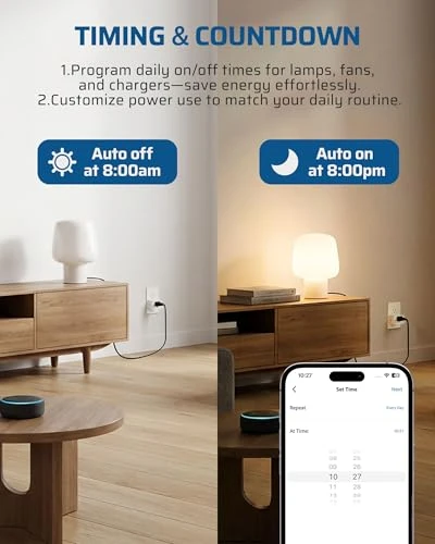 Matter Smart Plug 2-Pack — Smart Plug, DEWENWILS