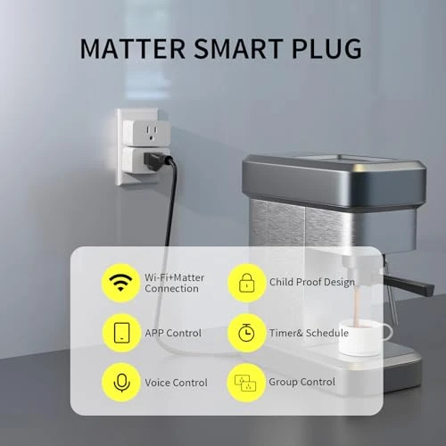 Matter Smart Plug (4 Pack) — Smart Plug, Minoston