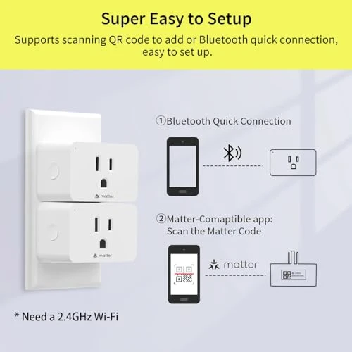 Matter Smart Plug (4 Pack) — Smart Plug, Minoston