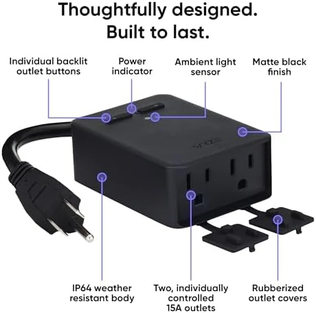 Outdoor Smart Plug with Dual Outlets — Smart Plug, Wyze
