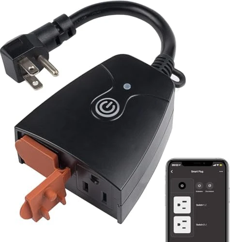 Outdoor Smart WiFi Plug with Two Grounded Outlets — Smart Plug, HBN