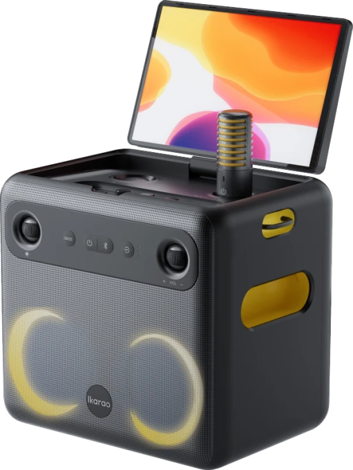 Portable Karaoke System with Rotating Screen — Karaoke Machine, iKarao