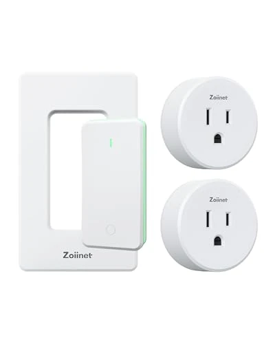 Remote Control Outlet Plug Switch, Buckle Design & Removable Wireless Light Switch — Smart Plug, Zoiinet