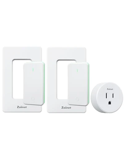 Remote Control Outlet Plug Switch, Buckle Design & Removable Wireless Light Switch — Smart Plug, Zoiinet