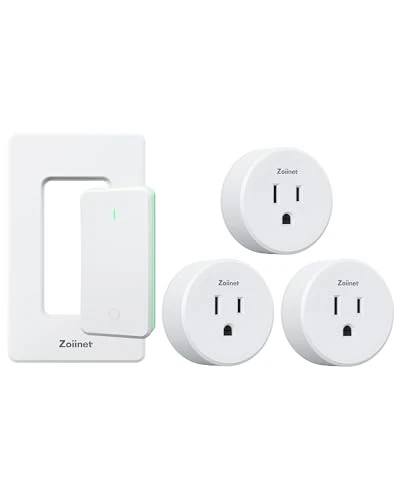 Remote Control Outlet Plug Switch, Buckle Design & Removable Wireless Light Switch — Smart Plug, Zoiinet