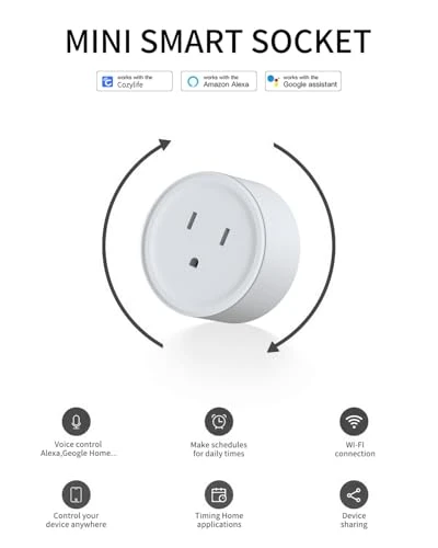 Smart Home WiFi Outlet with Remote Control & Timer Function — Smart Plug, DOITING
