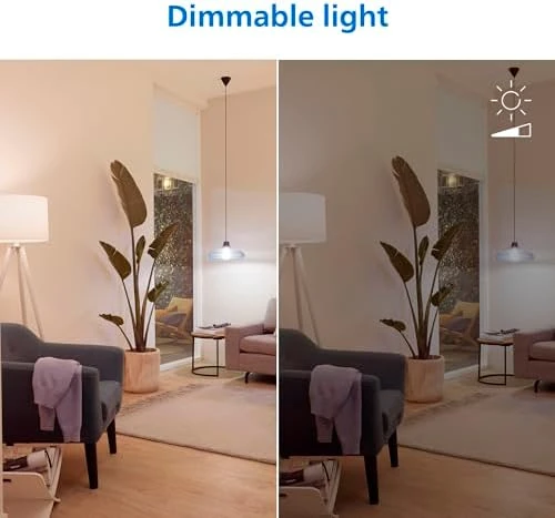Smart LED Full Color Light Bulb 4-Pack, A19 60W 800LM E26 Indoor — Smart Light Bulb, Philips