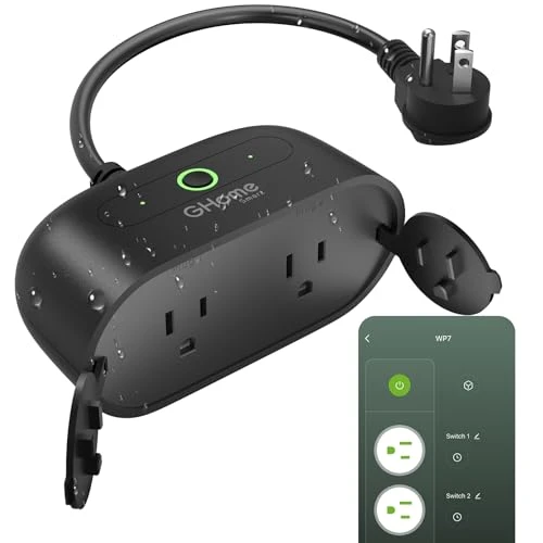 Smart Outdoor Plug Wi-Fi Outlet — Smart Plug, GHome Smart