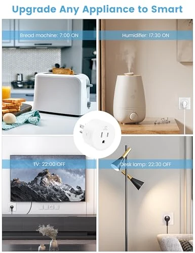 Smart Plug 5GHz & 2.4GHz, 15A WiFi Smart Outlet with Remote Control, Timer, Schedule — Smart Plug, EIGHTREE