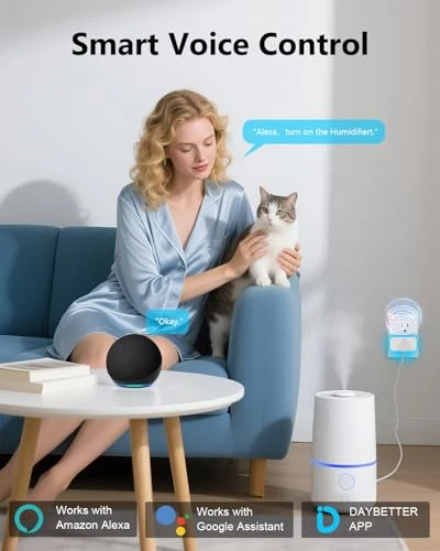 Smart Plug Max 15A/1800W, Compatible with Alexa and Google Home — Smart Plug, DAYBETTER