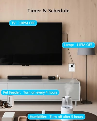Smart Plug Max 15A/1800W, Compatible with Alexa and Google Home — Smart Plug, DAYBETTER