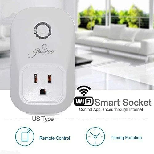 Smart Plug, WiFi Outlet Socket Remote Control with Timer Function — Smart Plug, Jinvoo