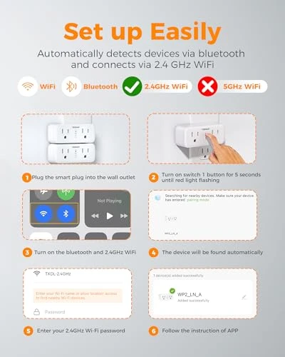 Smart Plug with Dual Sockets — Smart Plug, TESSAN