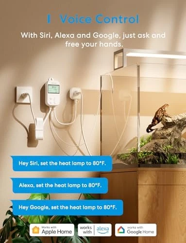 Smart Temperature Controller with Wi-Fi Thermostat and Outlet — Smart Thermostat, meross