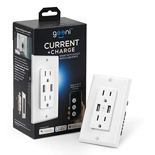 Smart WiFi in-Wall Outlet, 4 Pack — Smart Plug, Geeni