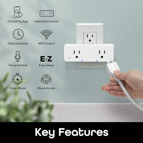 Switch Duo Double Smart Plug — Smart Plug, Geeni