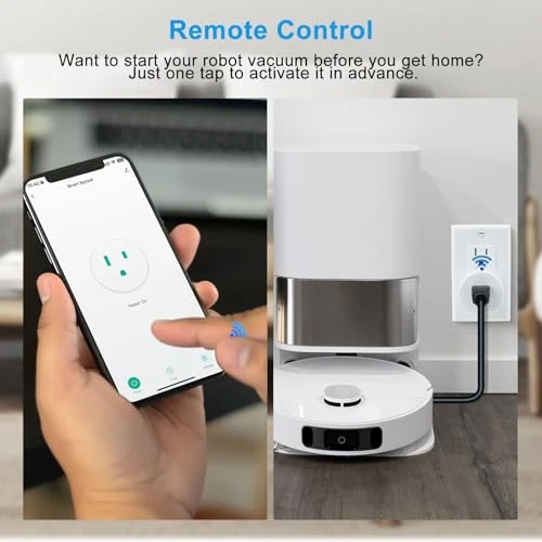 WiFi Smart Outlet Plug with Remote, Wall Switch, Compatible with Alexa and Google — Smart Plug, GREENCYCLE