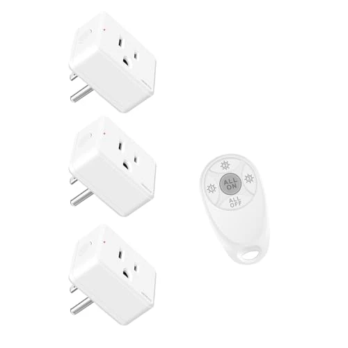 WiFi Smart Outlet Plug with Remote, Wall Switch, Compatible with Alexa and Google — Smart Plug, GREENCYCLE