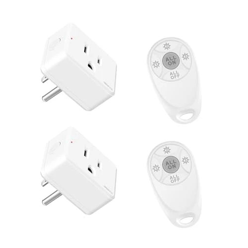 WiFi Smart Outlet Plug with Remote, Wall Switch, Compatible with Alexa and Google — Smart Plug, GREENCYCLE