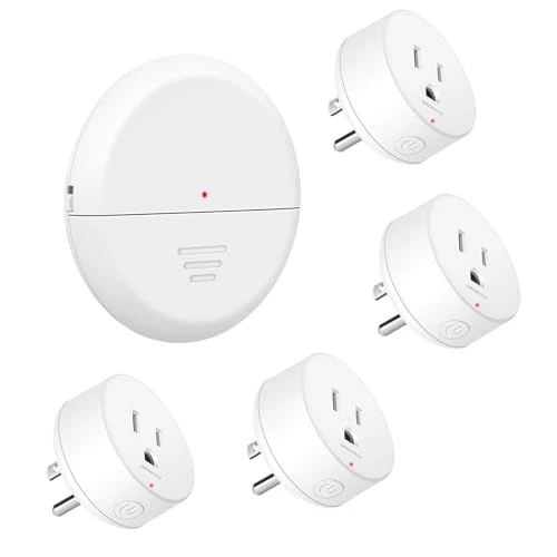 WiFi Smart Outlet Plug with Remote, Wall Switch, Compatible with Alexa and Google — Smart Plug, GREENCYCLE