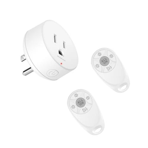 WiFi Smart Outlet Plug with Remote, Wall Switch, Compatible with Alexa and Google — Smart Plug, GREENCYCLE