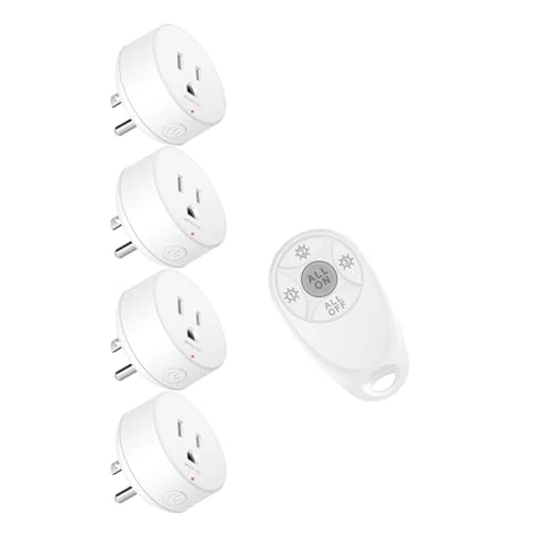 WiFi Smart Outlet Plug with Remote, Wall Switch, Compatible with Alexa and Google — Smart Plug, GREENCYCLE