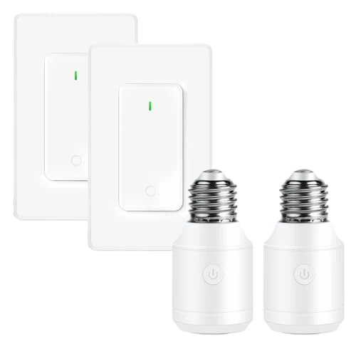 WiFi Smart Outlet Plug with Remote, Wall Switch, Compatible with Alexa and Google — Smart Plug, GREENCYCLE