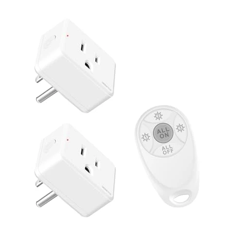 WiFi Smart Outlet Plug with Remote, Wall Switch, Compatible with Alexa and Google — Smart Plug, GREENCYCLE
