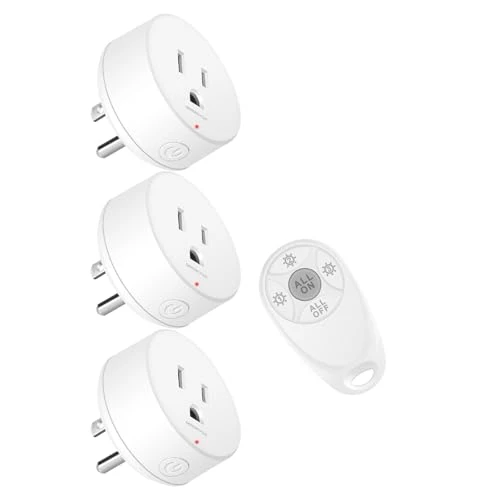 WiFi Smart Outlet Plug with Remote, Wall Switch, Compatible with Alexa and Google — Smart Plug, GREENCYCLE