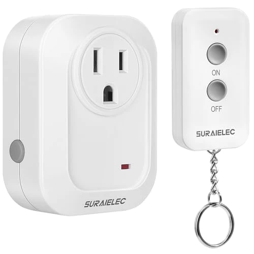 Wireless Wall Switch Remote Control Outlet Kit — Smart Plug, SURAIELEC