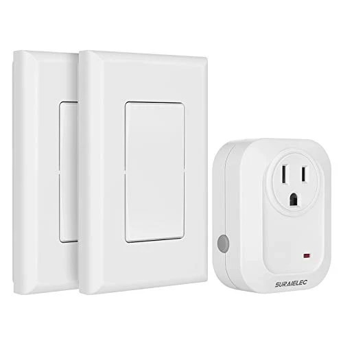 Wireless Wall Switch Remote Control Outlet Kit — Smart Plug, SURAIELEC