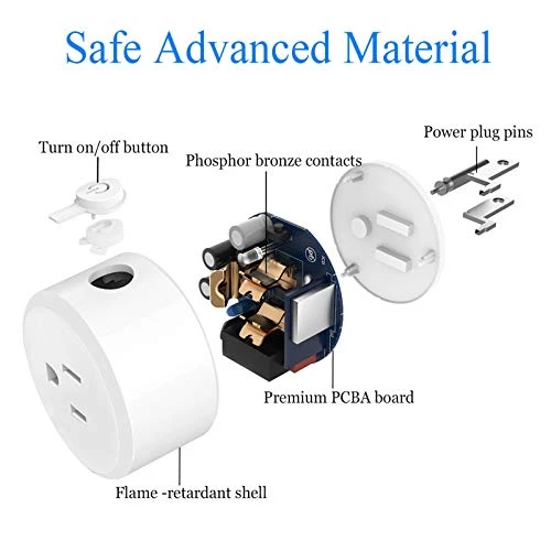 ZigBee Mini Smart Outlet, Works with Alexa and Google Home, Range Extender, 2 Pack — Smart Plug, CMARS