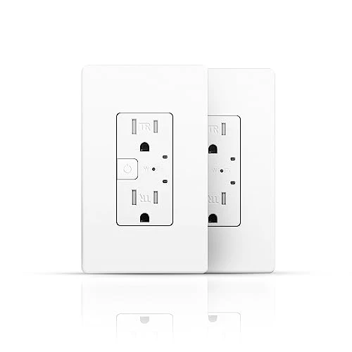 2 Pack Smart Wall Outlet — Smart Plug, TOPELER