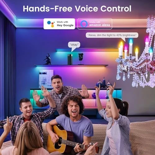6-Pack E12 Smart Candelabra LED Light Bulbs — Smart Light Bulb, OHLUX