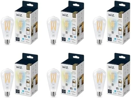 60W ST19 Tunable White Filament LED Smart Light Bulb — Smart Light Bulb, WiZ Connected