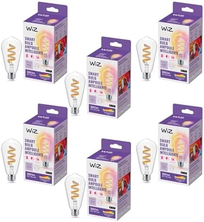 60W ST19 Tunable White Filament LED Smart Light Bulb — Smart Light Bulb, WiZ Connected